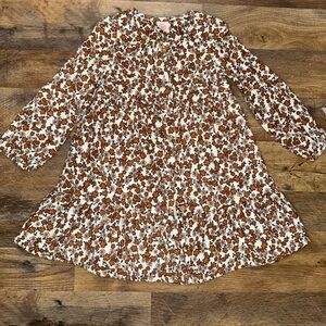 Wonder nation toddler girl long sleeve woven dres size 4T